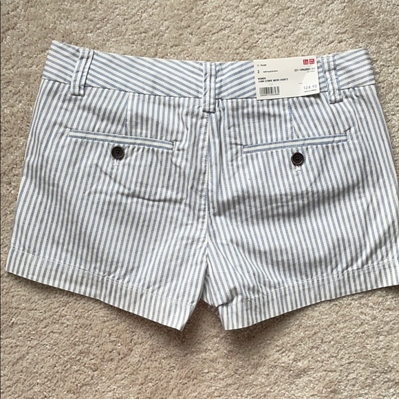 Uniqlo chino stripe micro shorts - Picture 2 of 4